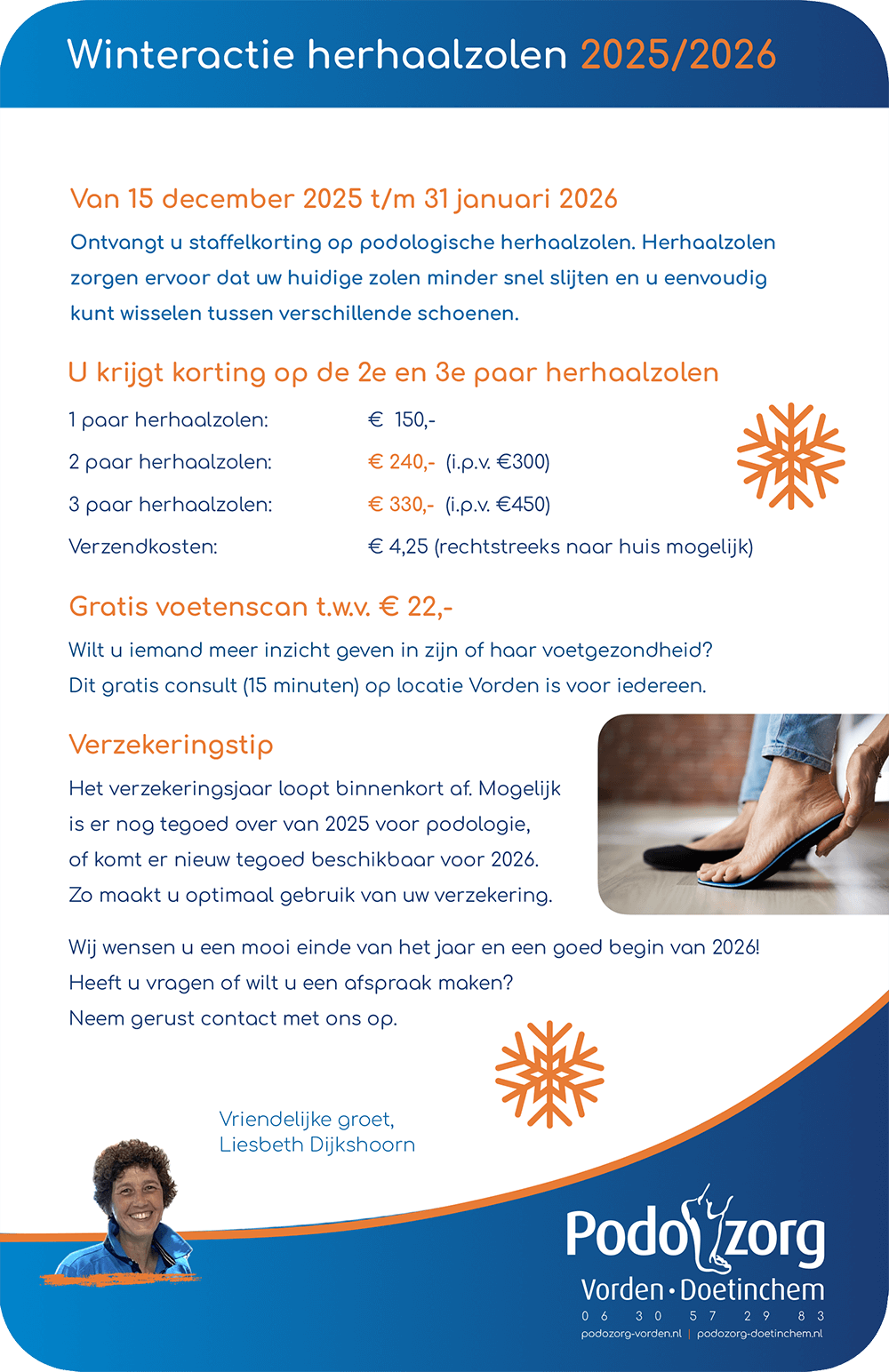 Winteractie bij Podozorg Doetinchem - Vorden